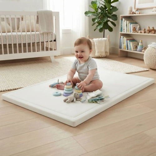 CARLA HOME Foam Play Mat — White, 100 × 150 cm