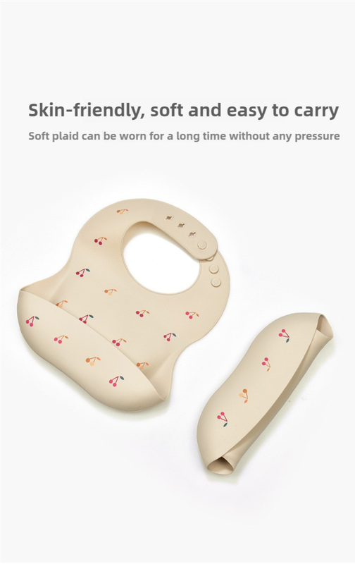 Rainbow & Bear Silicone Feeding Set — Beige